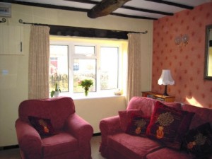 Sitting room with view of front